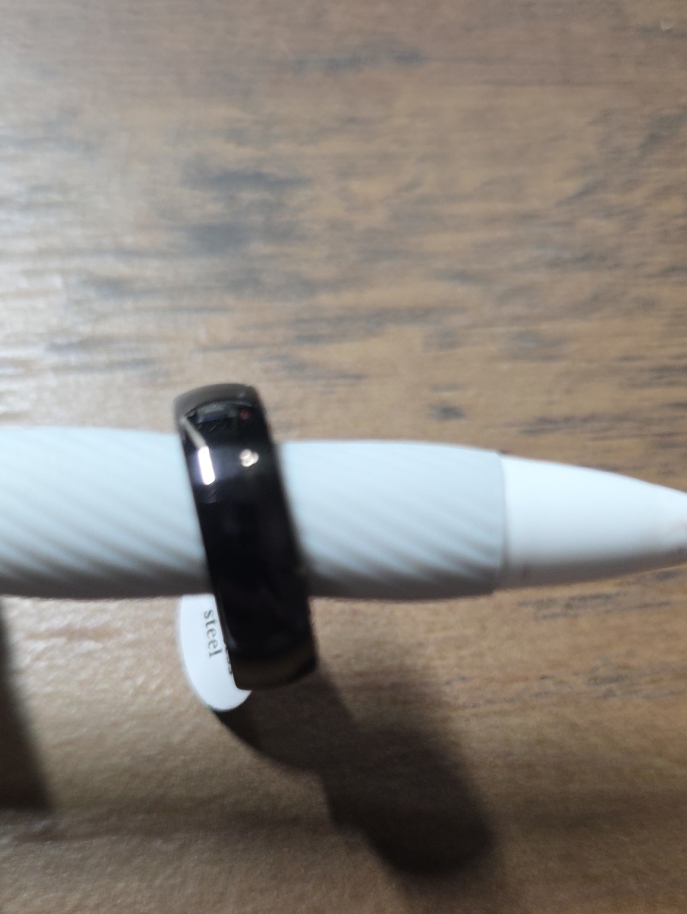 Black Stainless Steel Smart Ring - Unbranded
